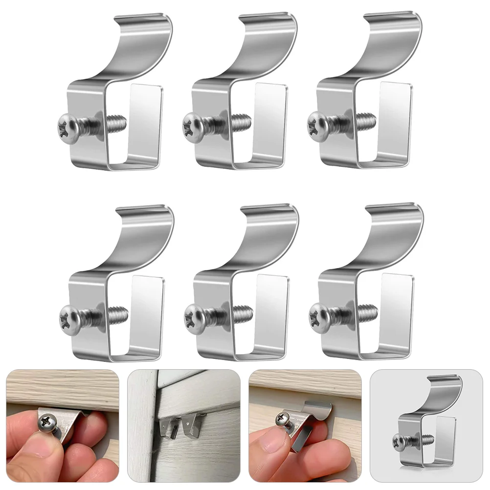 

Vinyl Side Clip Hanger Metal Clothes Rack Wall Hanging Hooks Wall Siding Hook Hangers Steel Hooks Punch-Free Hanger