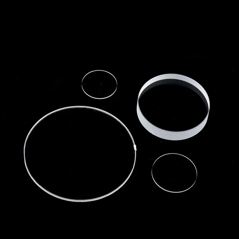 석영 유리 디스크 JGS2, 고온 저항, 산성 및 알칼리 저항, 초박형 원형 유리 시트, 두꺼운 0.5-5mm