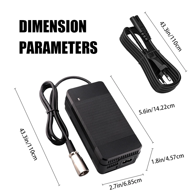 24V 5A Lead Acid Battery Charger For 28.8V Lead-Acid Battery Pack Fast Charging 3Pin-XLR Connector With Cooling Fan High quality