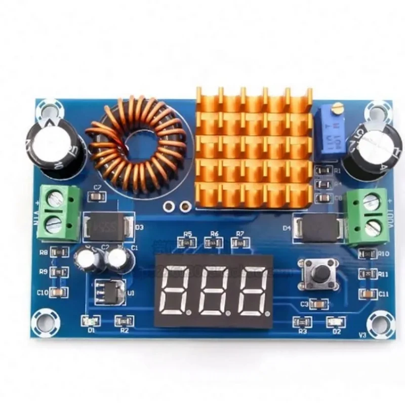 Xh-M411 Dc 3V-35V A Dc 5V-45V Boost Module Voltmetro Digitale Dc-Dc Step Up Module Boost Converter Board 5A Power Regolabile