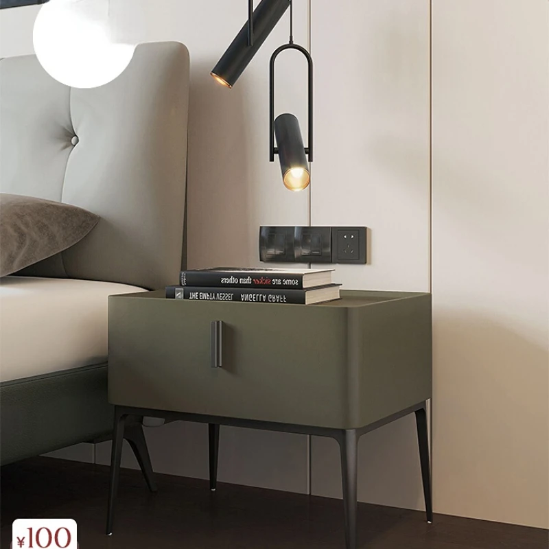 

Julius French vintage bedside table small bedroom storage locker shelf 2023 new Italian minimalist