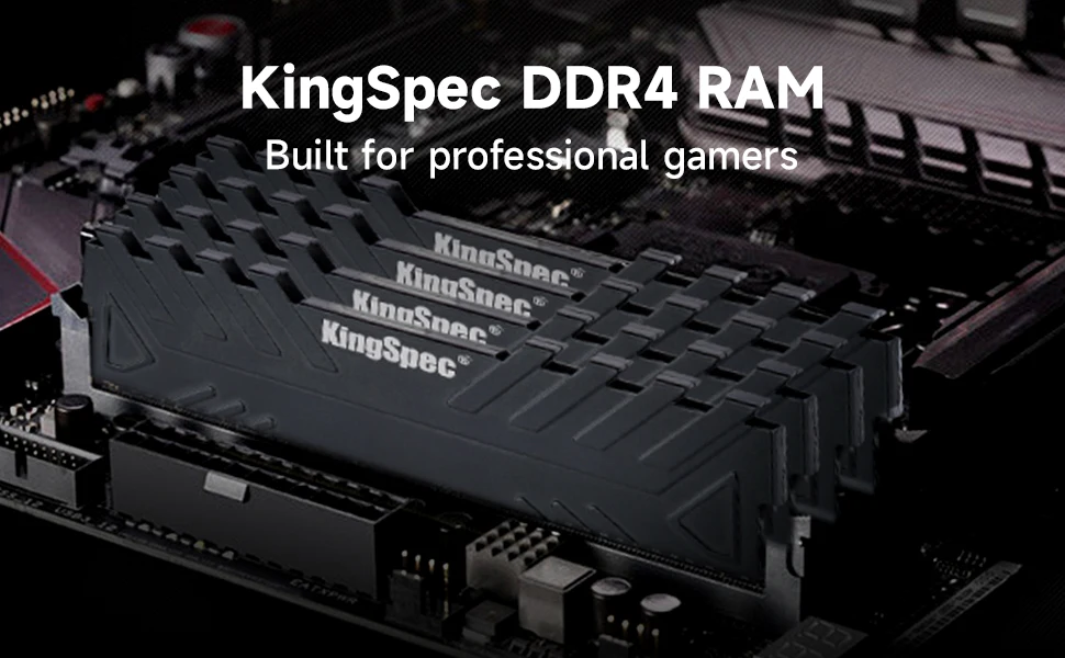 KingSpec Memória RAM DDR4 8GB 16GB 2666MHz 3200MHz Dissipador de