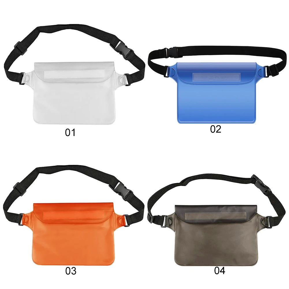 Waterproof Swimming Diving Bag PVC Beach Drifting Diving Waist Pack Shoulder Bag Underwater Mobile Phone Case Outdoor Dry Bag