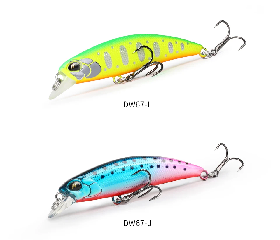 TSURINOYA 60S Sinking Minnow Angelköder DW67 60mm 6,1g Künstlicher harter Köder Hechtbarsch Forelle Jerkbait Fluss Wobbler Kurbelköder – Detail 25