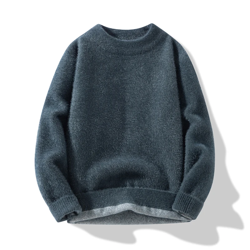 Sweater For Men Pullovers Men's Clothing Streetwear Men's Sweat-shirt Knit Spring Autumn Fashion Casual Hombre Warm Solid Male