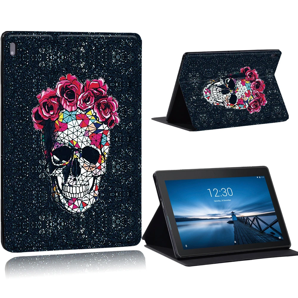 phone and tablet stand Old Image Series Pattern Case for Lenovo Tab E10 /Tab M10 10.1 Inch/Tab M10 FHD Plus 10.3 inch Tablet Stand Cover Case tablet holder Tablet Accessories