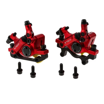 2 Pezzi Freni a Disco Idraulici Meccanici HB-100 Anteriori/Posteriori per Biciclette MTB e E-bike