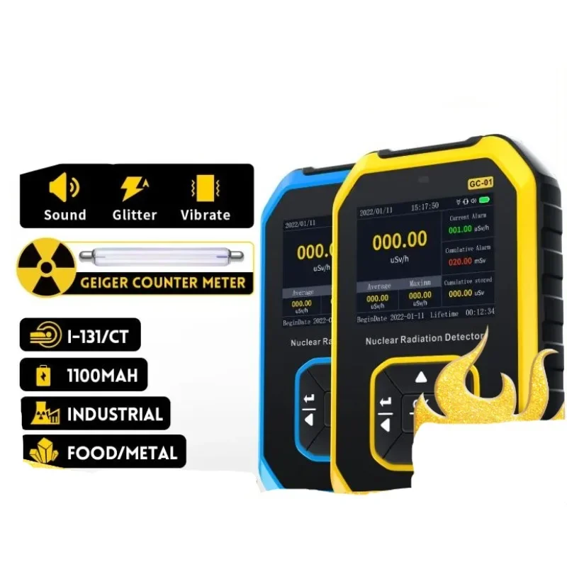 

GC-01 Geiger Counter Nuclear Radiation Detector Personal Dosimeter X-ray Γ-ray Β-ray Radioactivity Tester Marble Detector