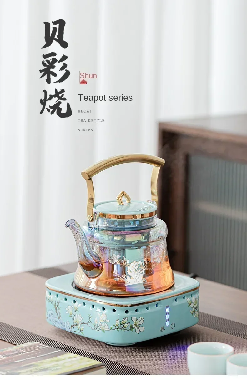Description Picture 2 of item220V High-Temperature Resistant Electric Tea Stove & Tea Kettle Set for Home Use AK