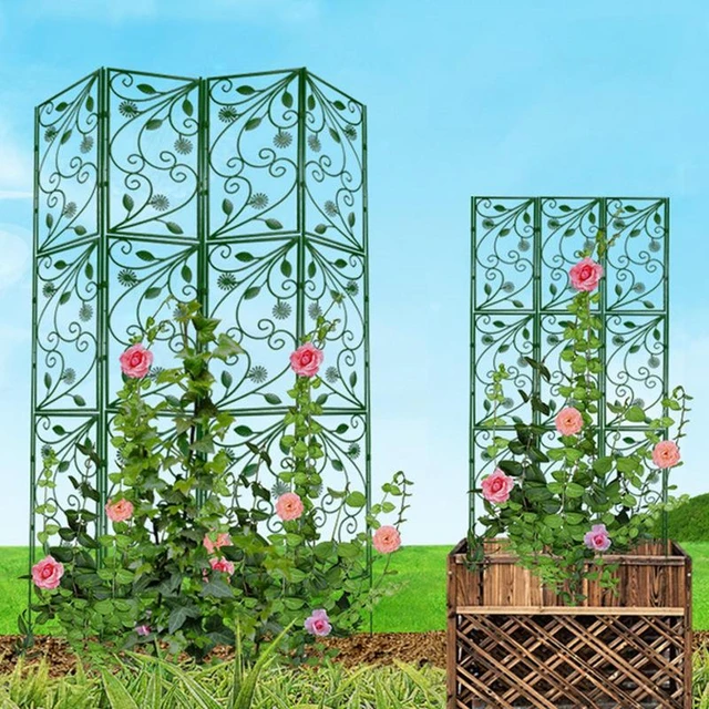 Traliccio per piante supporto per piante da giardino supporto per  rampicante per vite di pomodoro telaio per piante fiore in plastica verdure  gabbia per coltivazione traliccio da giardino - AliExpress