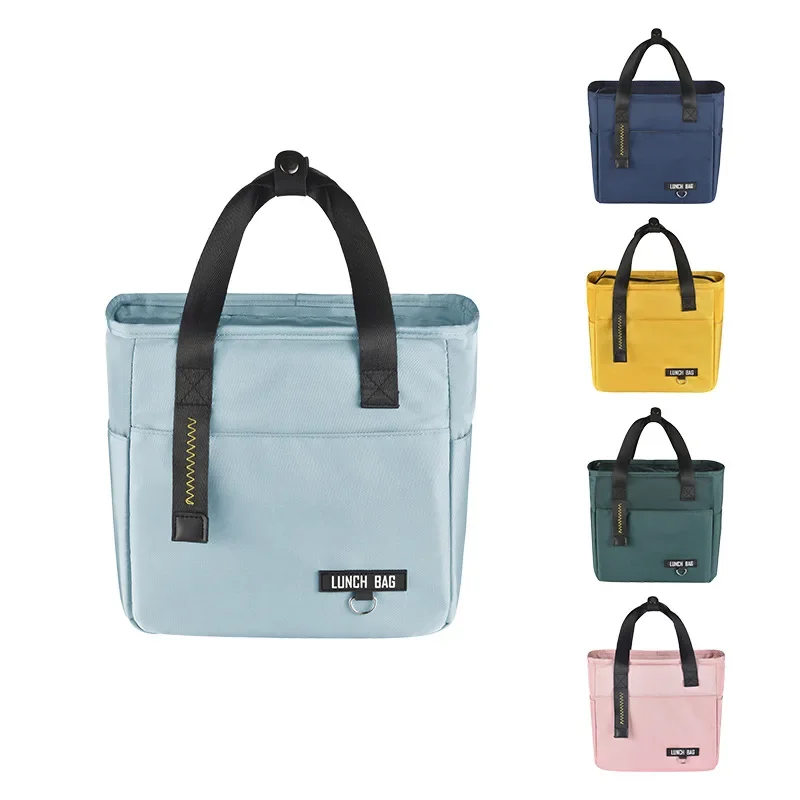 Insulated Bento Lunch Bags Thermal Bag Large Capacity Food Zipper Storage Bags Container for Women Cooler Travel Picnic Handbags