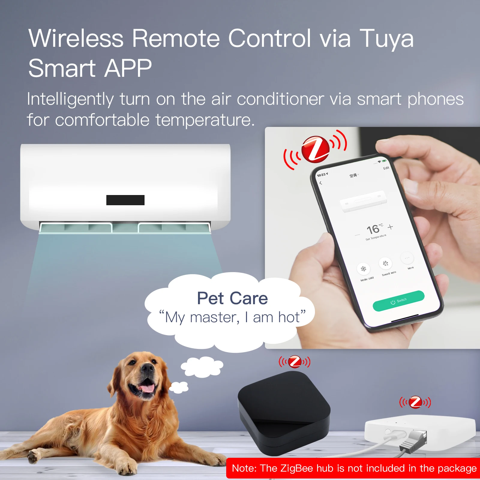 ZigBee Universal Infrared Remote Controller Works with Alexa Google Home Wireless Remote Controller Powered by Tuya