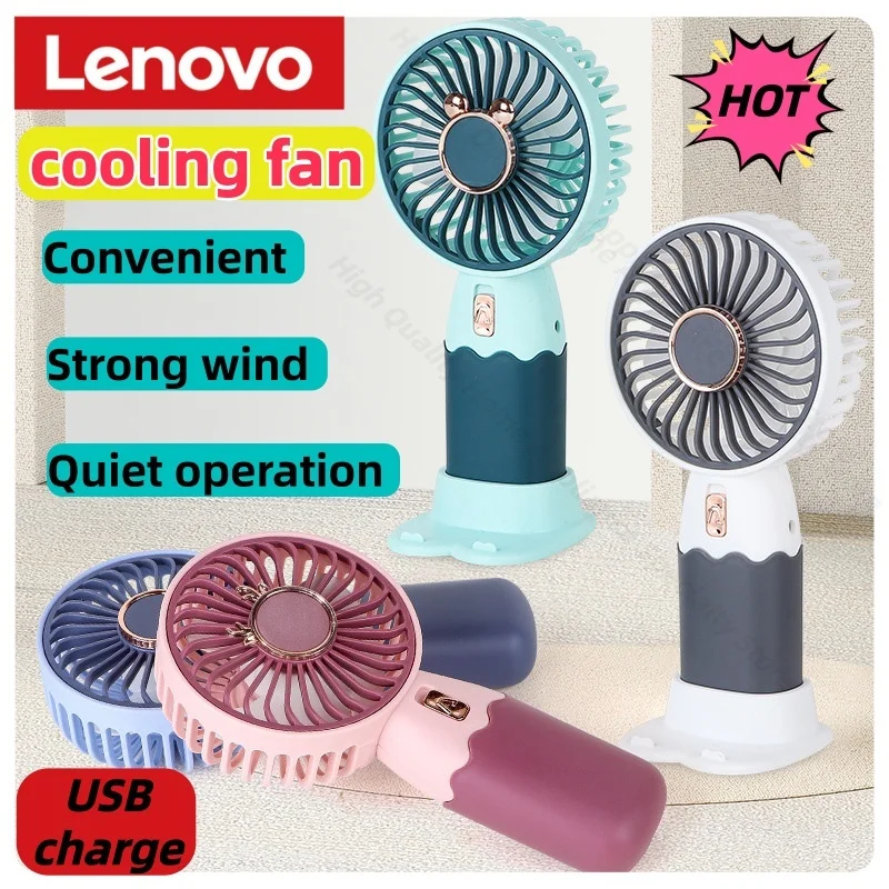 Portable 2-in-1 Mini Electric Fan with Rechargeable USB and Mobile Phone Stand Function