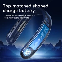 Xiaomi 8000mAh USB ventilateur de cou suspendu Portable sans lame Mini Rechargeable muet LED affichage numérique ventilateurs électriques refroidisseur d'air chaud 4