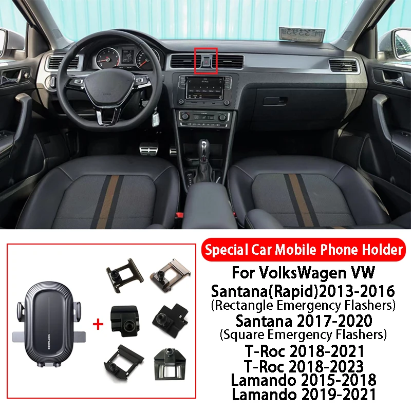 

Special Car Mobile Phone Holder For VolksWagen VW Santana Rapid T-Roc Lamando L Teramont X Viloran Car Styling Accessories