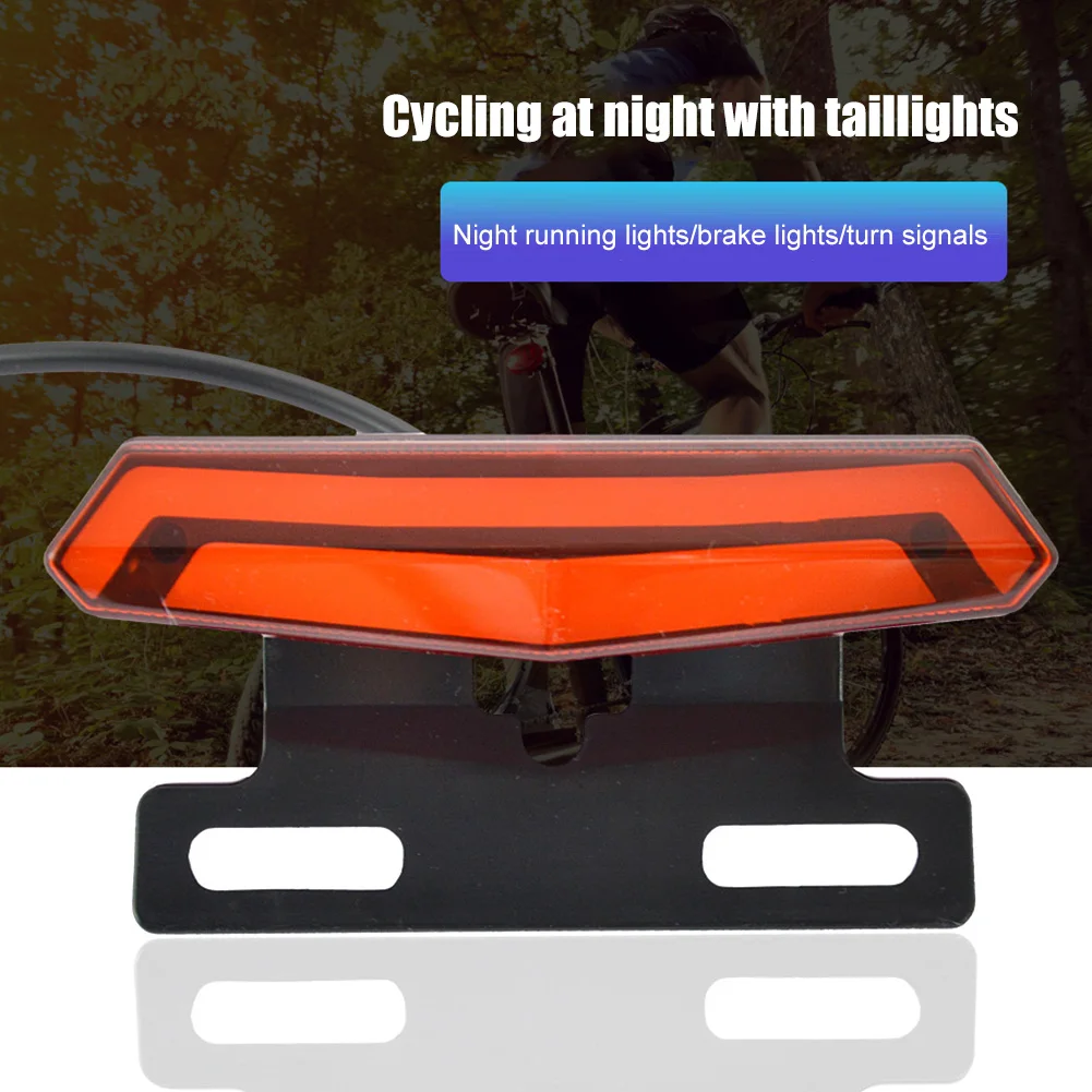 LED Turn Signals Lamp Energy Saving Ebike Turn Functional Tail