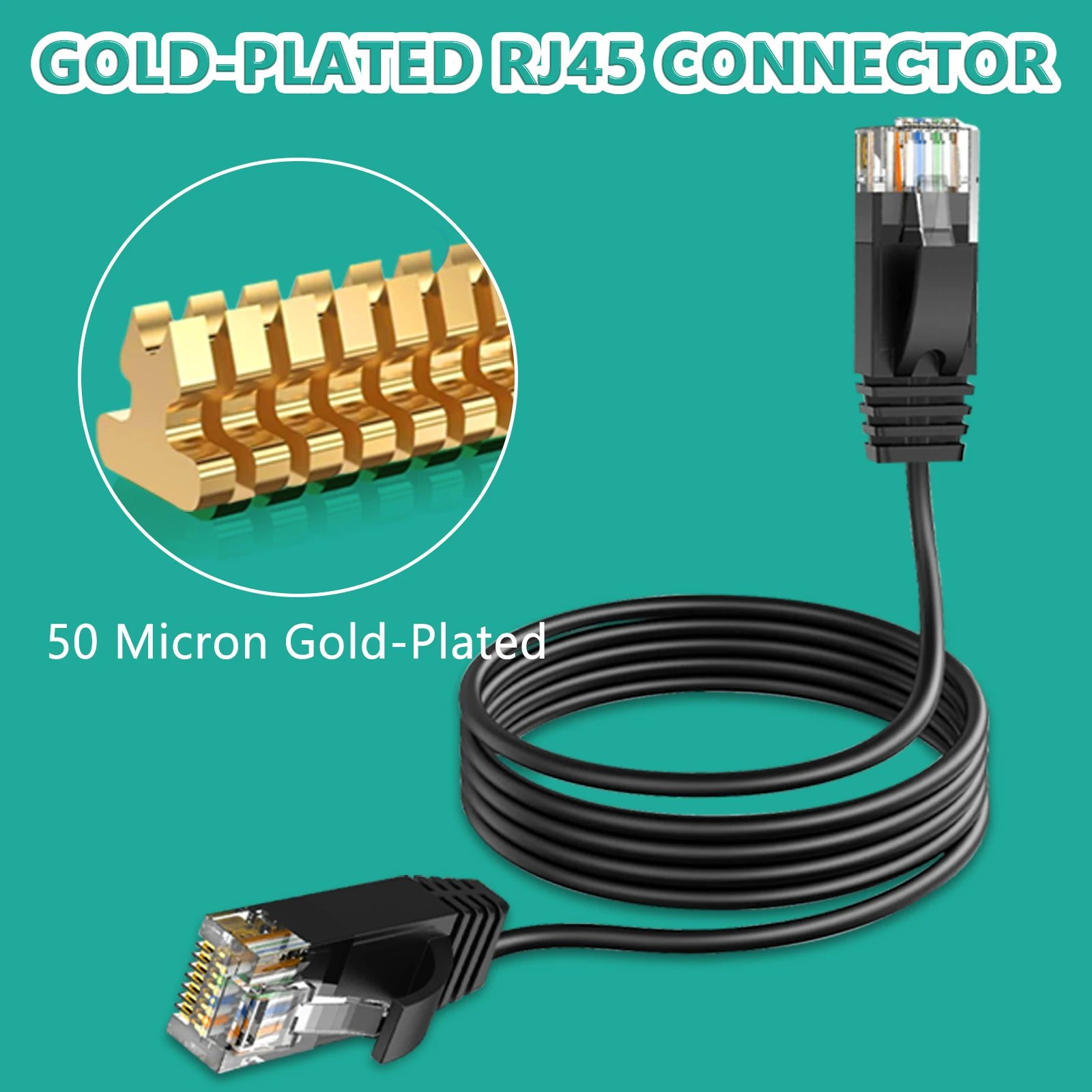 High-Speed Shielded CAT6a Ethernet Cable with 100% Pure Copper for Ultimate Connectivity