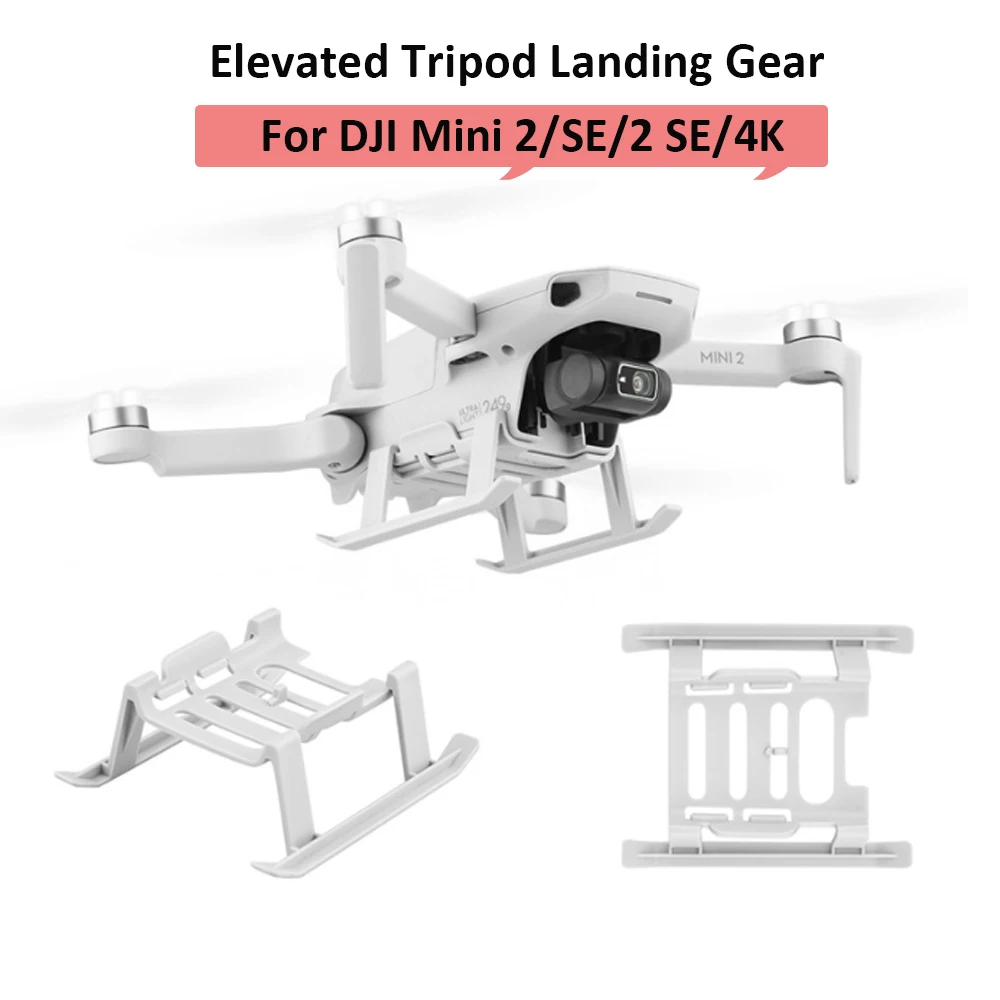 

Посадочное шасси для DJI Mini 2/Mini SE/Mini 2 SE/Mini 4K, Высота 22 мм, Расширенная защита для ног, быстросъемные ножки, аксессуары для дрона