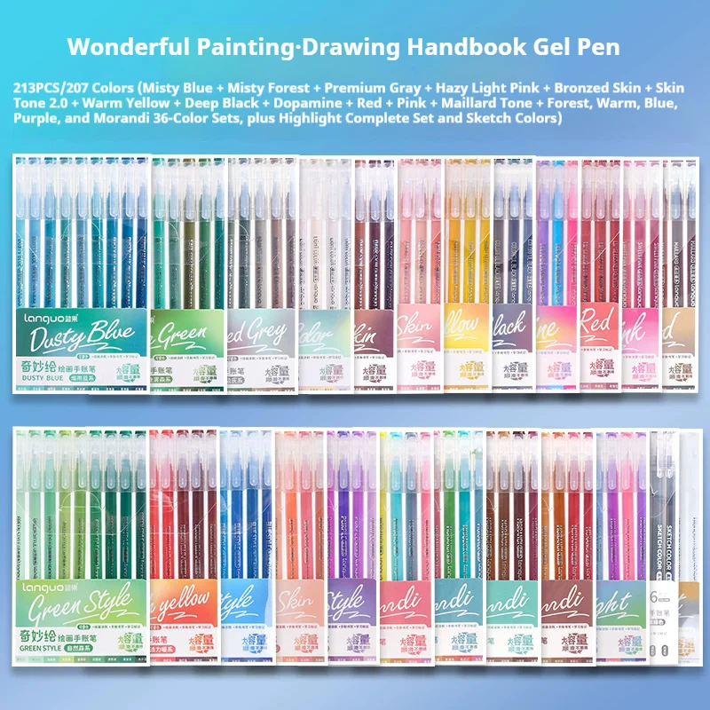 Colorful Gel Pen Set 6