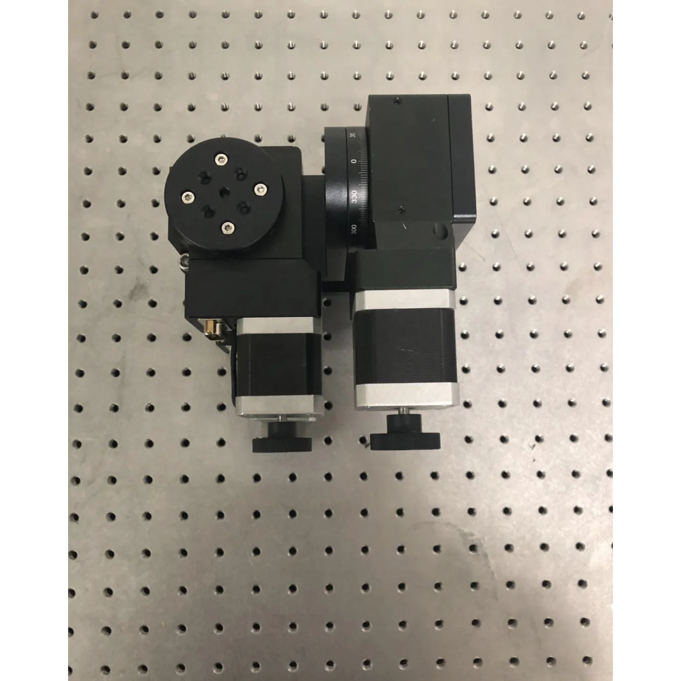 Mini Motorized XYZ Rotation Stage, 60mm diameter, 3kg Loading