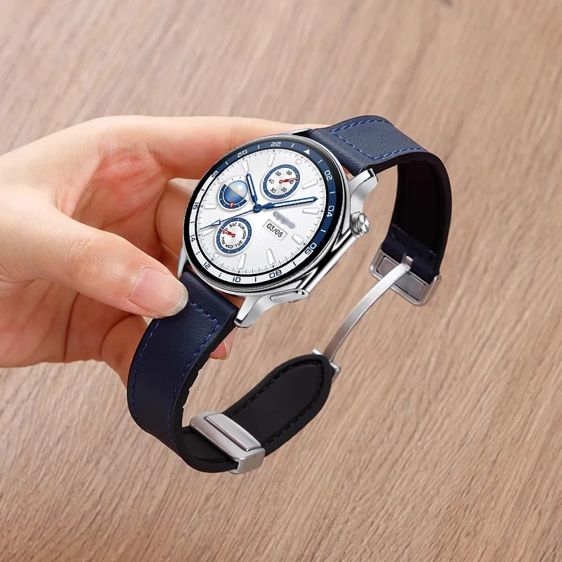 22mm Magnetic Leather Strap for OnePlus Watch Wristband Correa