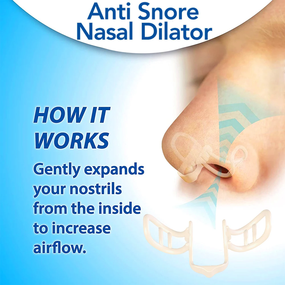 Anti Snore Nasal Dilator Stop Snoring Silicone Nose Clip Sport Easy Breath Nasal Clip Stop Snoring Aid Device Improve Sleeping