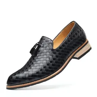 Men Fashion Soft Moccasins Slip Leather Shoes 5