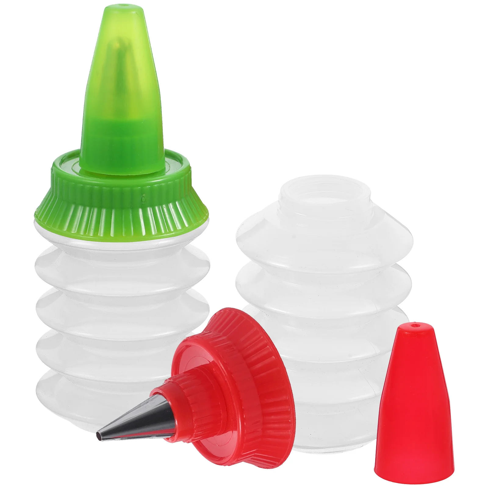 

Cookie Icing Bottles Squeeze Writer Bottles Squeeze Bottles Couplers Stainless Steel Tips Clear Dispenser Decorating