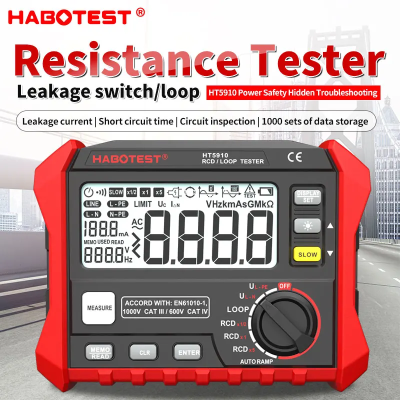 ht5910-ht2302-47-inch-large-lcd-digital-resistance-meter-rcd-loop-tester-1000-data-storage-0~440v-leakage-switch-tester