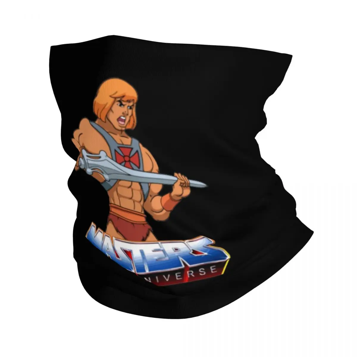 

80s Cartoon He-Man Bandana Neck Gaiter Printed Masters Of Universe Mask Scarf Multi-use Headwear Cycling Unisex Adult Breathable