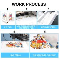 30cm 33cm 60cm*100m DTF PET Film Roll Direct Transfer to T-shirt Heat Transfer DTF Printer A3 A2 Cold Hot Warm Peel PET Film Rol 3
