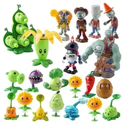 Plants vs Zombies 2 Character Toys - Soft Silicone Zombie Action Figures Gift Set (Set A NO BOX)