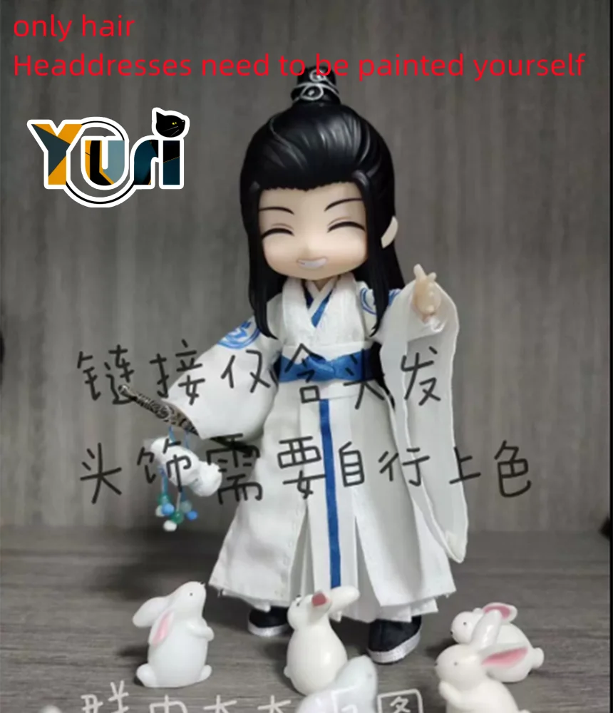 

New Anime Original The Untamed Wei Wuxian Handmade OB11 1/12 BJD Hair Wig Cosplay Props MDZS Mo Dao Zu Shi C