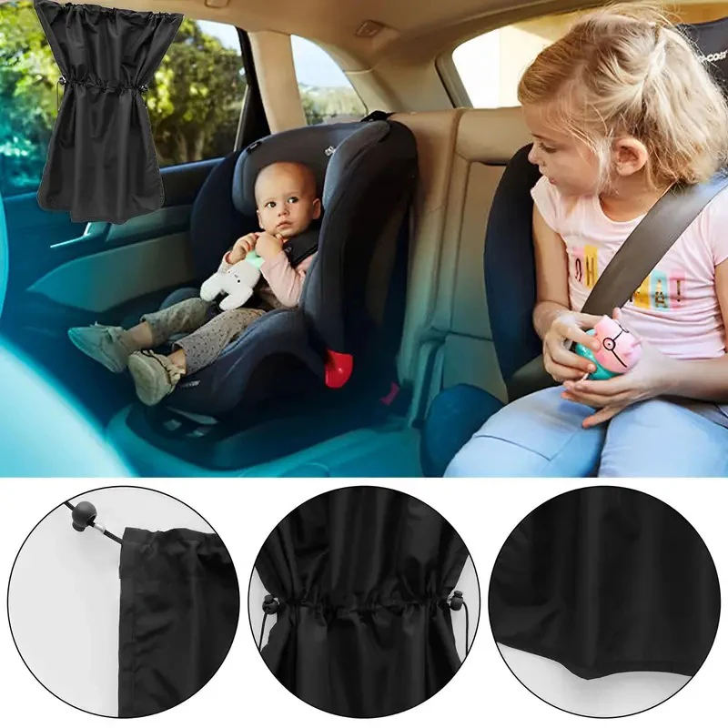 Baby Car Curtains Interior Auto Side Window Curtain Rear Seat Kids Baby Curtain Anti Sun UV Private Protector Window Blocking