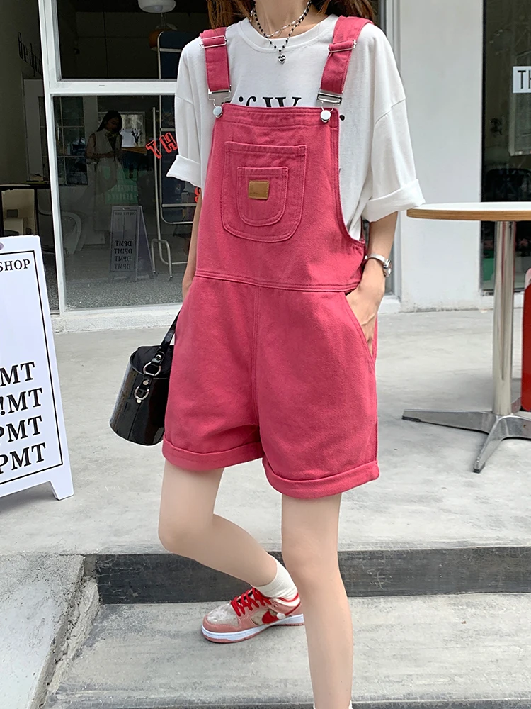 SML 2Colors Summer korean style Jumpsuit Denim Overalls Casual
