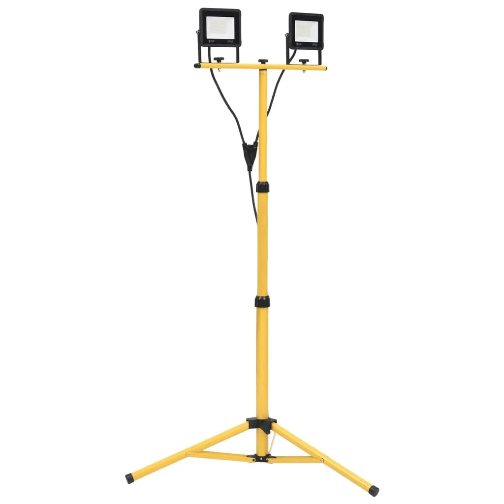 Vidaxl led spotlight with tripod 2x20 w warm white jpg