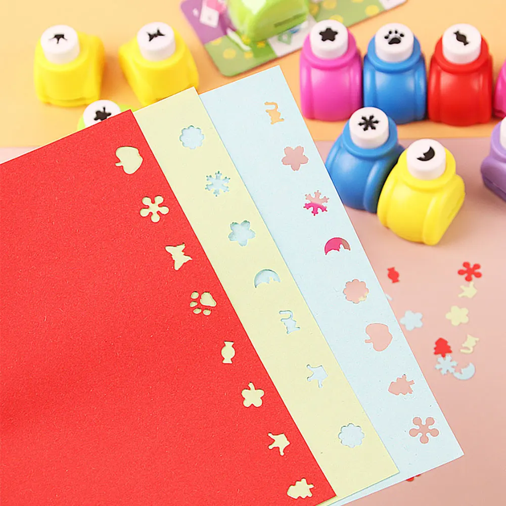 Mini Scrapbook Punches Handmade Cutter Card Craft Calico Printing DIY Flower Paper Craft Punch Hole Puncher Shape