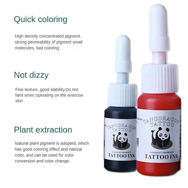 1/2/3 PCS Tattoo Ink Pigment Color Tattoo Body Coloring Painting Art Permanent Makeup Tools Professional Eyebrow Eyeliner