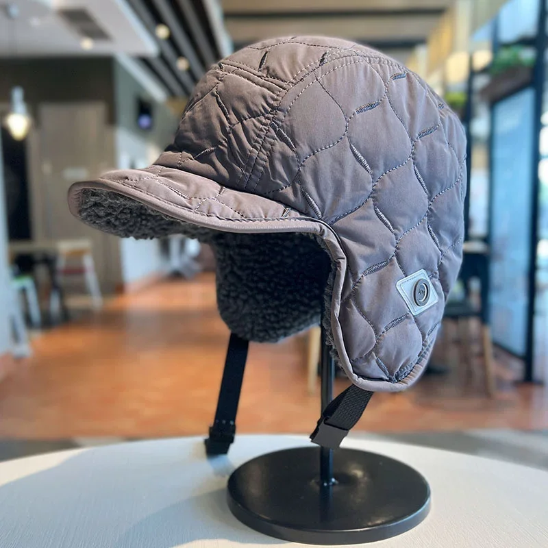 Winter Men Women Trapper Aviator Trooper Earflap Warm Waterproof Ski Down Hat Bomber Cap Ear Protectors Hats Reversible Wearable 1