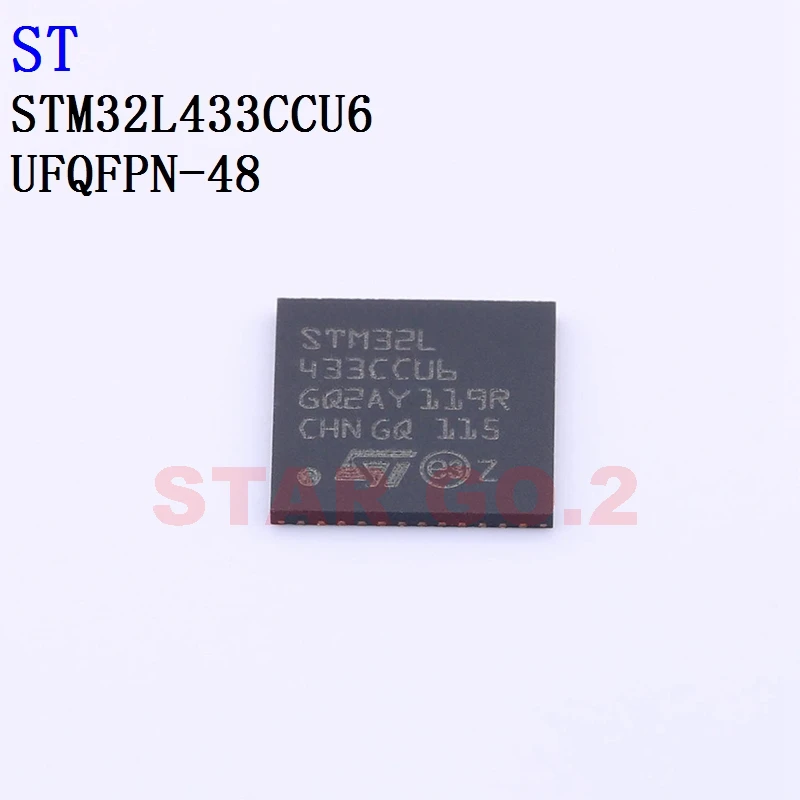 

2 шт., микроконтроллер STM32L433CCU6 UFQFPN-48 ST