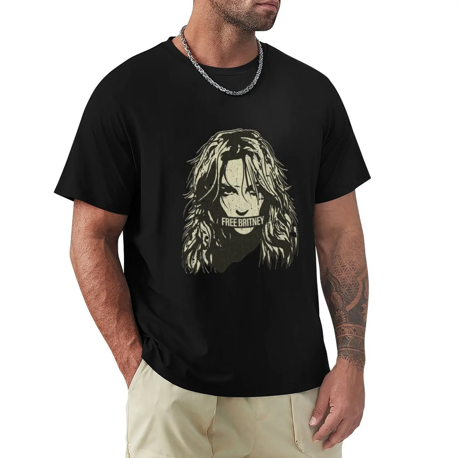 

Free britney T-Shirt customs quick drying vintage mens graphic t-shirts anime