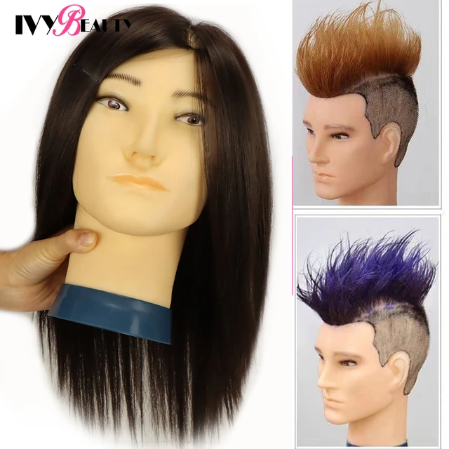 Male Barber Mannequin Head With 100% Human Hair For Hair Stylists  Cosmetologist Hairdresser Manikin Doll Head For Hair Styling - AliExpress