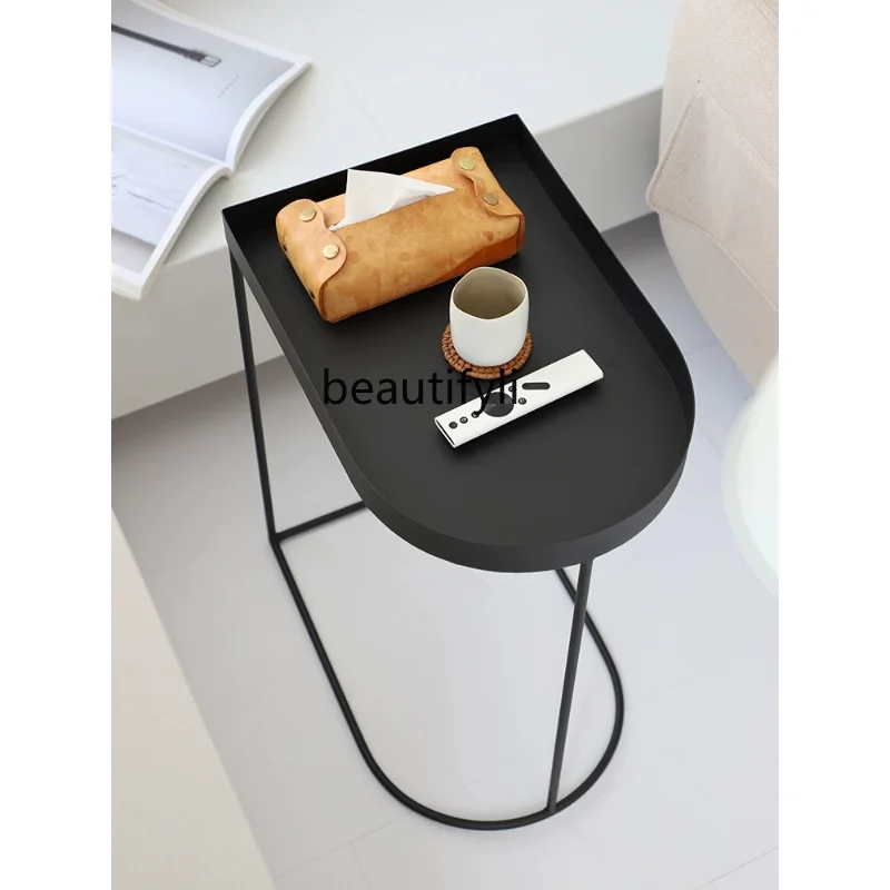 

Side Table Sofa Side Cabinet Small Square Table Living Room Side Table Light Luxury Corner Table Nordic Iron Small Table