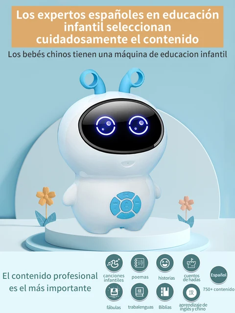 Spanish Language Baby Learning Toys Spanish Early Education Machine Nursery Rhyme Fairy Tale poetry Early education content toys 3
