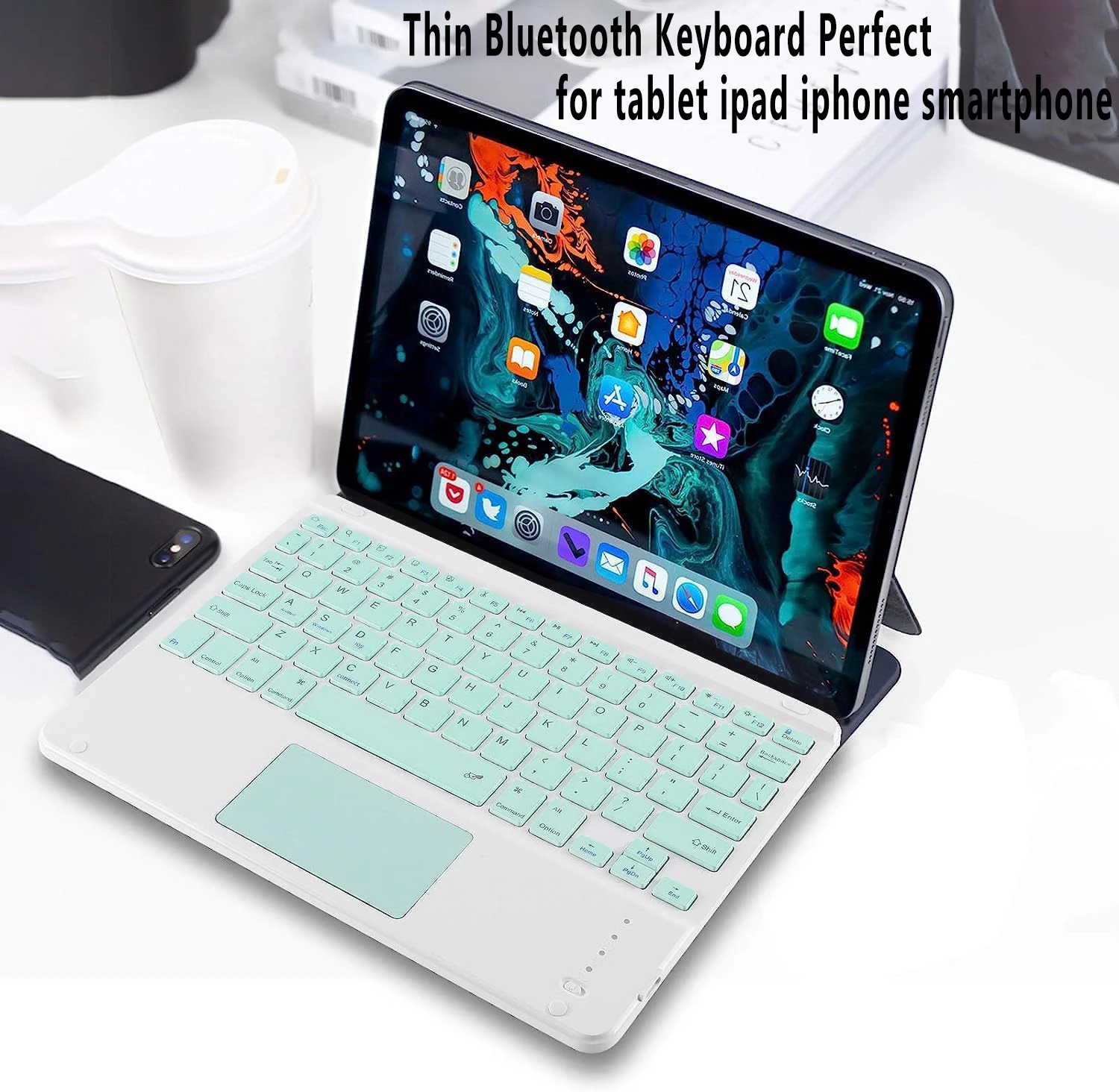 Wireless Keyboard Mouse Tablet Keyboard Ipad Keyboard Korean Keyboard Mouse For IOS Android Windows Tablet