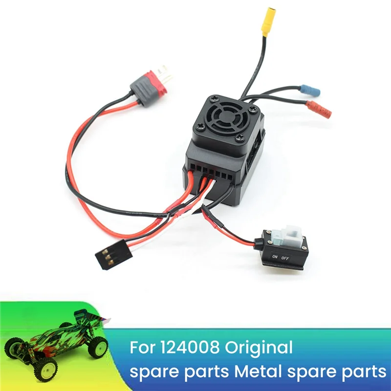 RC 자동차 브러시리스 ESC Wltoys 1/12 124008 DIY RC 자동차 업그레이드 부품-N36R 용 고성능 전기 속도 컨트롤러