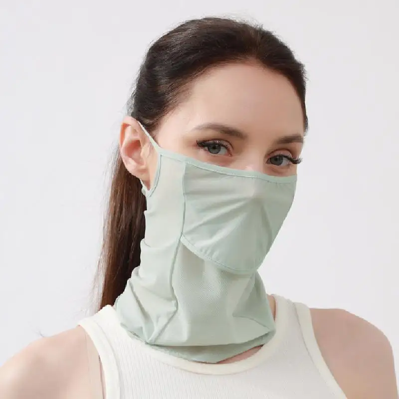 Sun Shading Hiking Scarf Bicycle mask Sun blocking mask Ice Silk Sun Protective Scarf Cycling Face Mask Hiking Scarves 3