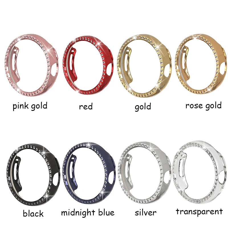 Luxurious Diamond-Studded TPU Watch Case - Sleek and Durable Protection