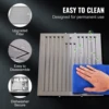 VEVOR Under Cabinet Range Hood Dual Motors Ductless Kitchen Stove Vent Permanent Filter Touch Control Panel Silver (30 inch) 3