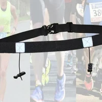 Bib Holder For Unisex Runners Resilient Triathlon Race Belts For Running Race Bib Holder With Energy Gel Hoops For Marathon 1
